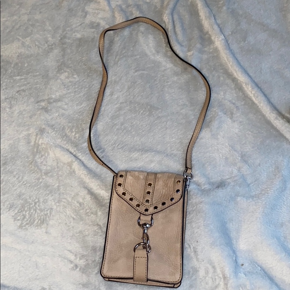 Rebecca Minkoff tan crossbody purse